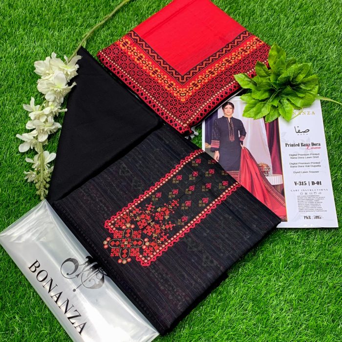 Bonanza Satrangi Lawn 2024 Collection New Arrivals - Image 14