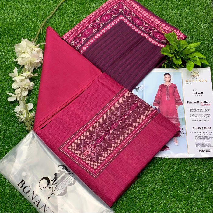 Bonanza Satrangi Lawn 2024 Collection New Arrivals - Image 10