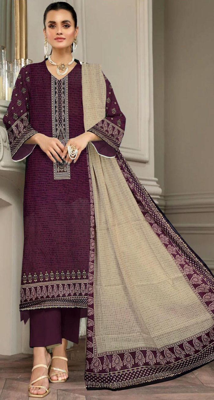 Bonanza Satrangi Lawn 2024 Collection New Arrivals - Image 3