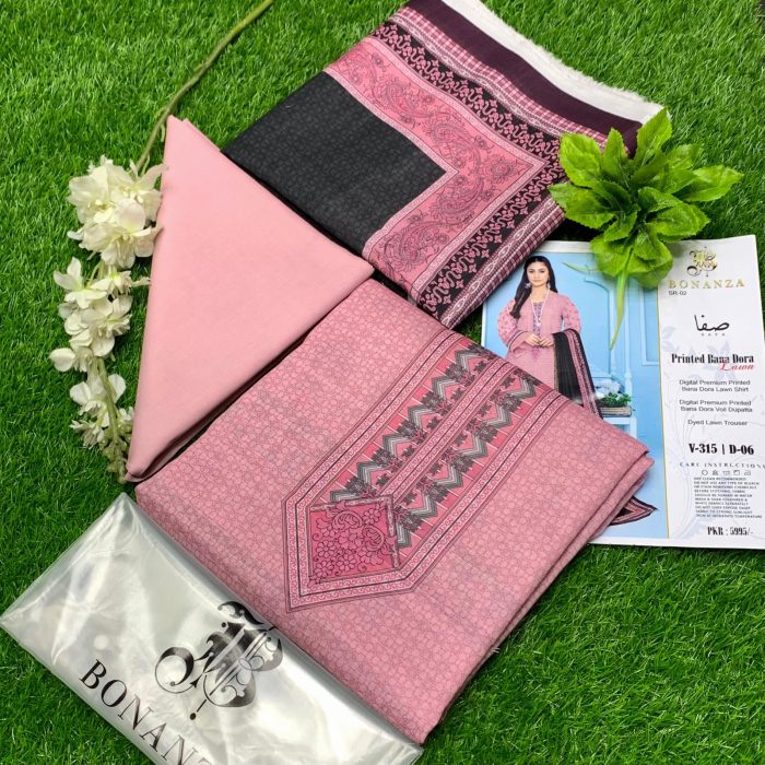 Bonanza Satrangi Lawn 2024 Collection New Arrivals - Image 6