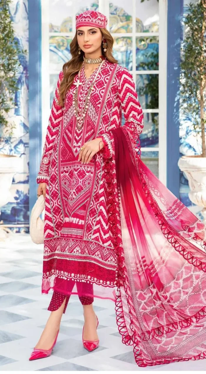 Latest Maria. B | New Collection of Unstitched Lawn Dress Buy Online - Image 5